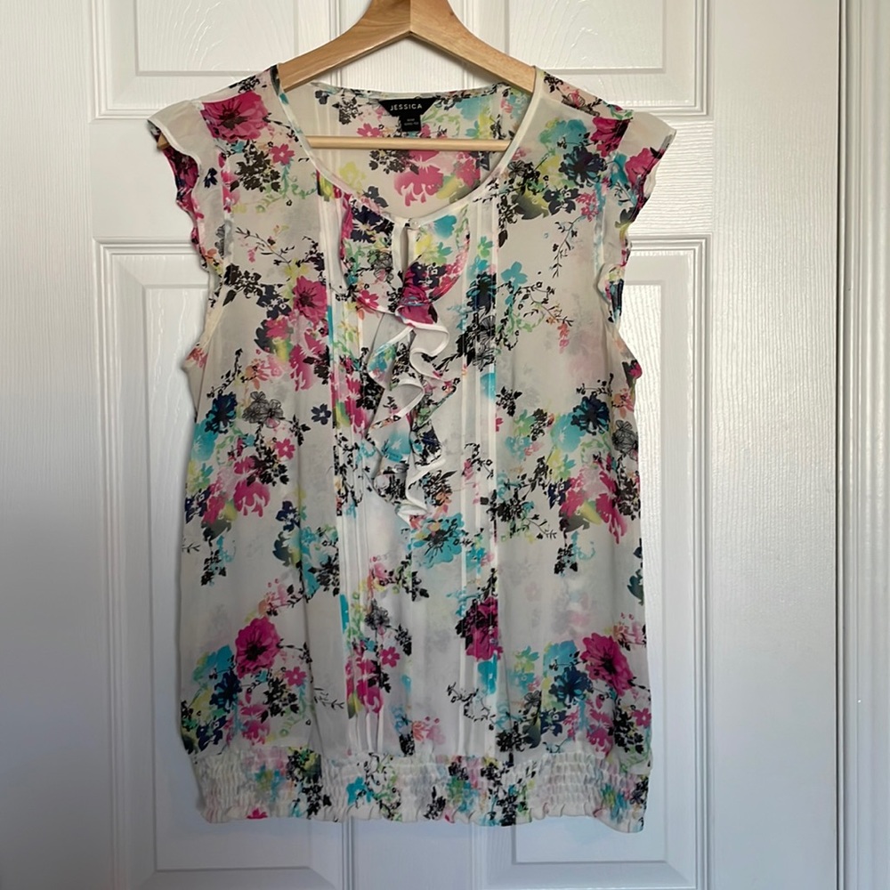 Jessica floral print tank top